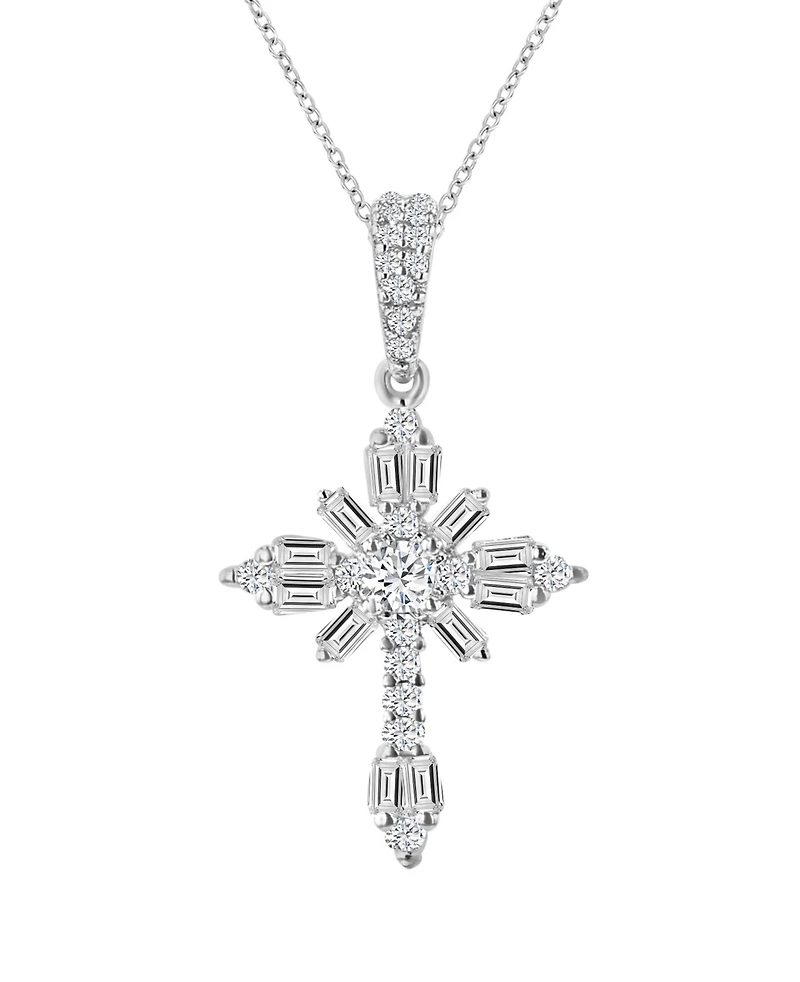 Macy's Fancy Layered Cross Necklace