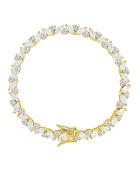 Macy's 14k Gold-Plated Slim Crystal Tennis Bracelet