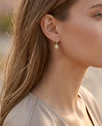 Macy's 14k Gold-Plated Opal Clover Stud Earrings