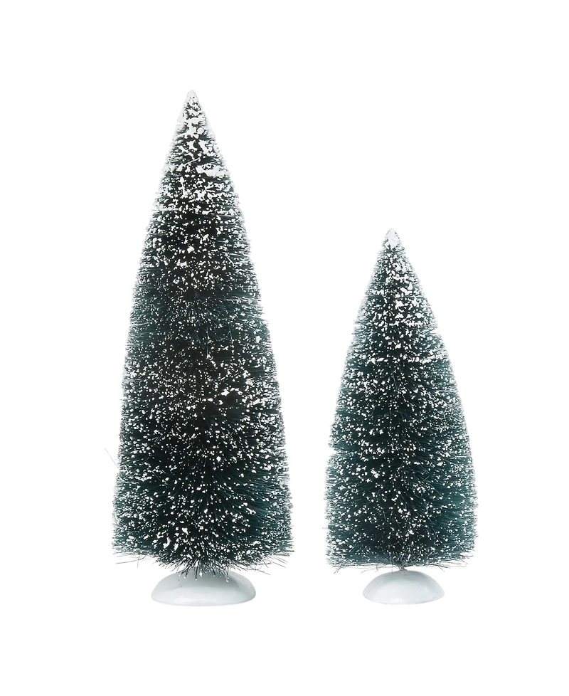 Department 56 Village Bag-o-Frosted Topiaries Figure Set of 2
