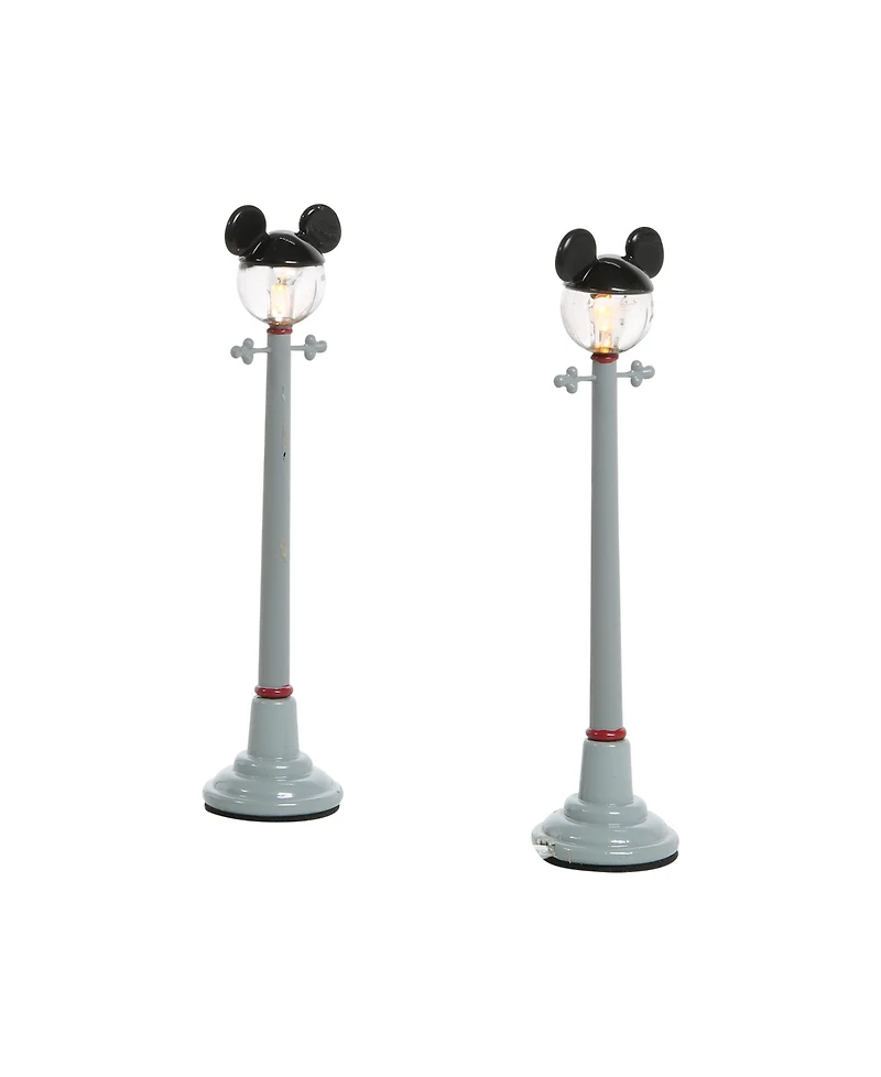 Department 56 Mickey Street Light Set, 2 Piece
