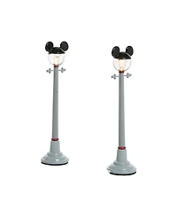 Department 56 Mickey Street Light Set, 2 Piece