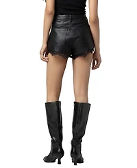 Blank Nyc Women's High-Rise Lace Trim Shorts