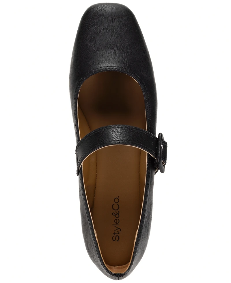 Style & Co Women's Brieee Square Toe Mary Jane Flats, Macy's Exclusive