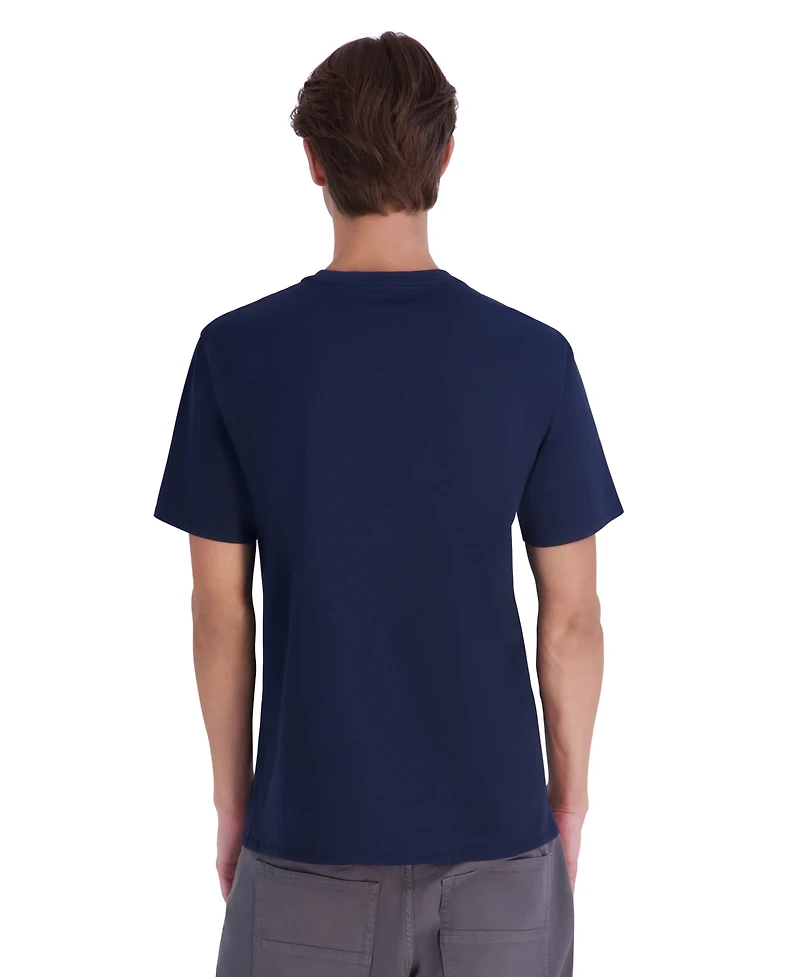Karl Lagerfeld Paris Men's Tetrix Textured Logo T-Shirt