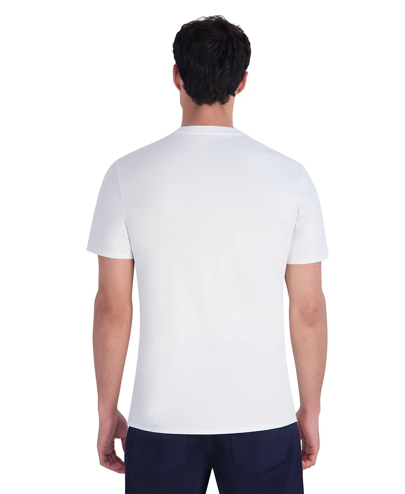 Karl Lagerfeld Paris Men's Embroidered Signature T-Shirt
