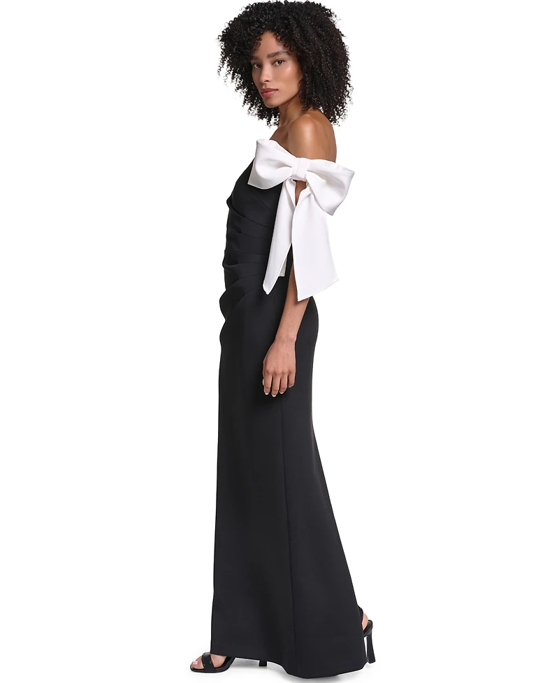 Karl Lagerfeld Paris Women's Scuba Gown Dress