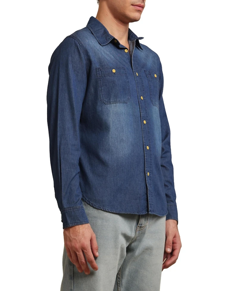 Members Only Men's Denim Shirt