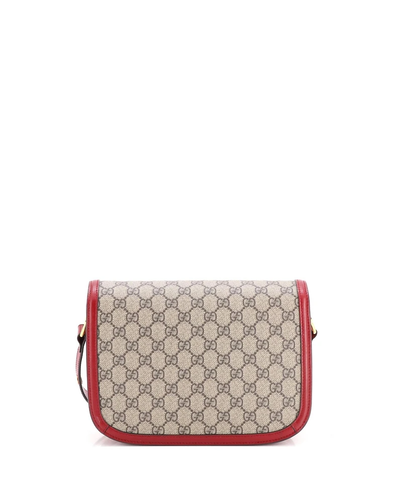 Pre-Owned Gucci Small Horsebit 1955 Shoulder Bag Gg Coated Canvas with Leather
