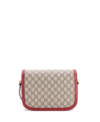 Pre-Owned Gucci Small Horsebit 1955 Shoulder Bag Gg Coated Canvas with Leather