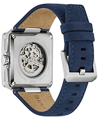 Bulova Men's Automatic Marc Anthony Series X Leather Strap Watch 41mm