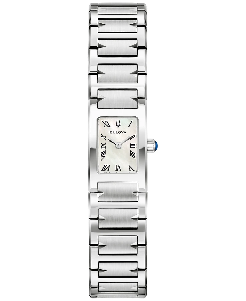 Bulova Women's Marc Anthony Harmony Silver-Tone Stainless Steel Bracelet Watch 14mm
