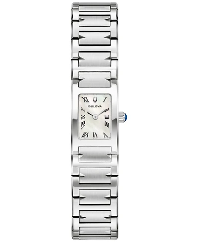 Bulova Women's Marc Anthony Harmony Silver-Tone Stainless Steel Bracelet Watch 14mm