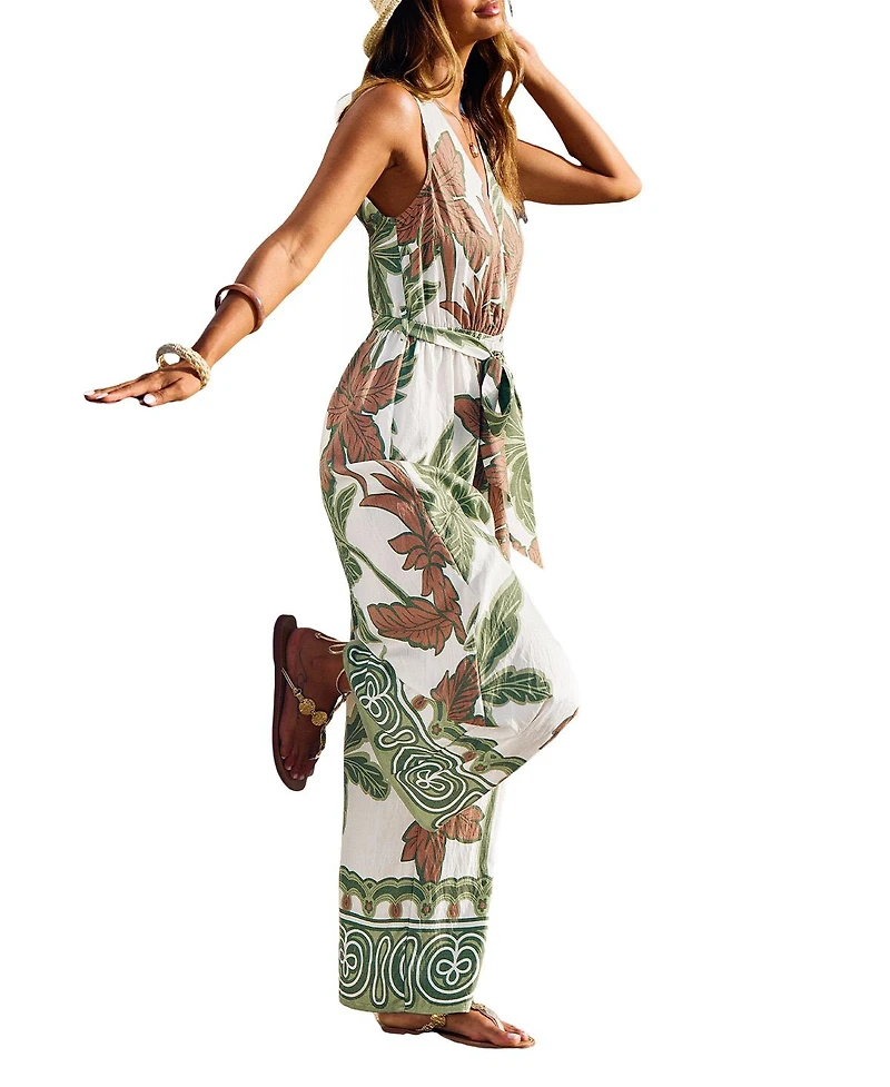 Cupshe Women's New Leaf Tropical Jumpsuit