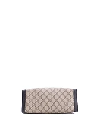 Pre-Owned Gucci Small Padlock Chain Tote Gg Coated Canvas with Leather