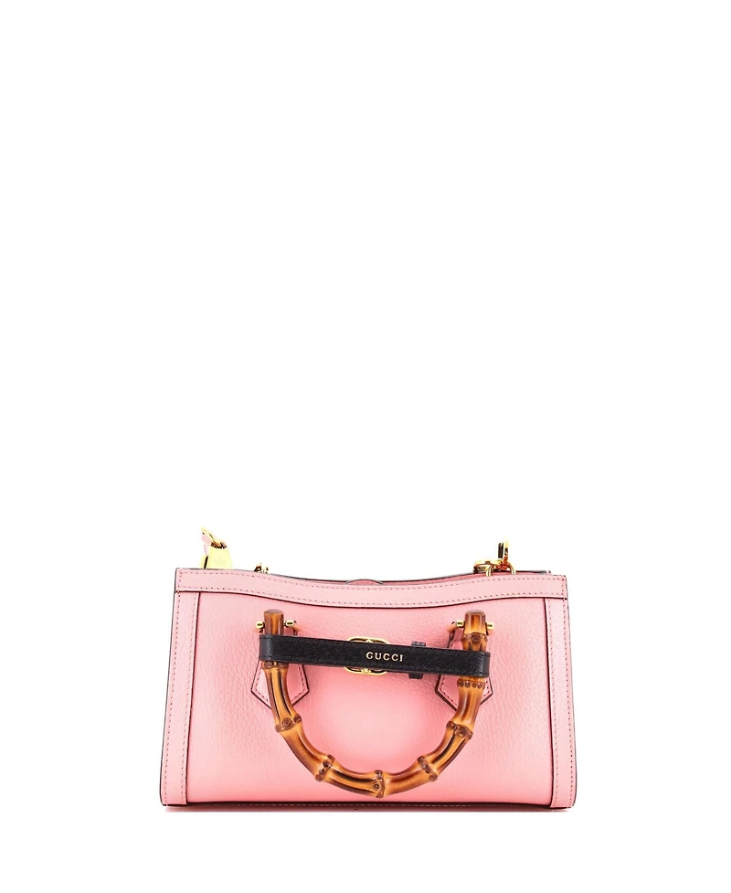 Pre-Owned Gucci Small Diana Nm Convertible Shoulder Bag Leather