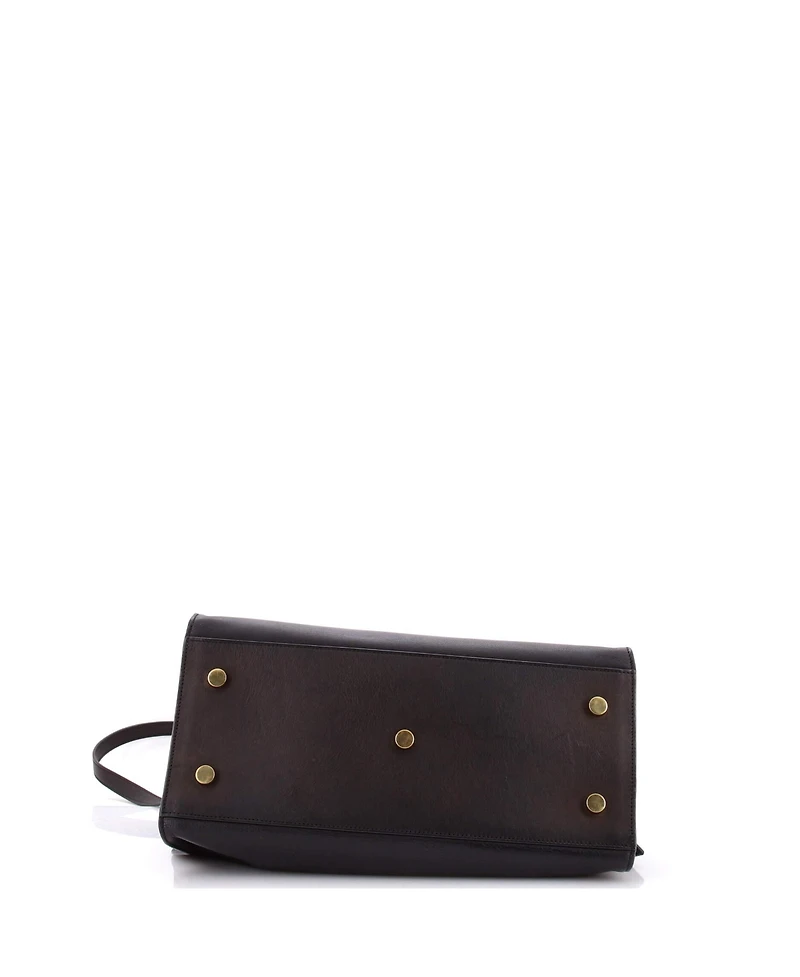 Pre-Owned Saint Laurent Small Monogram Cabas Leather