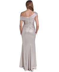 Eliza J Women's Asymmetrical One-Shoulder Gown Dress