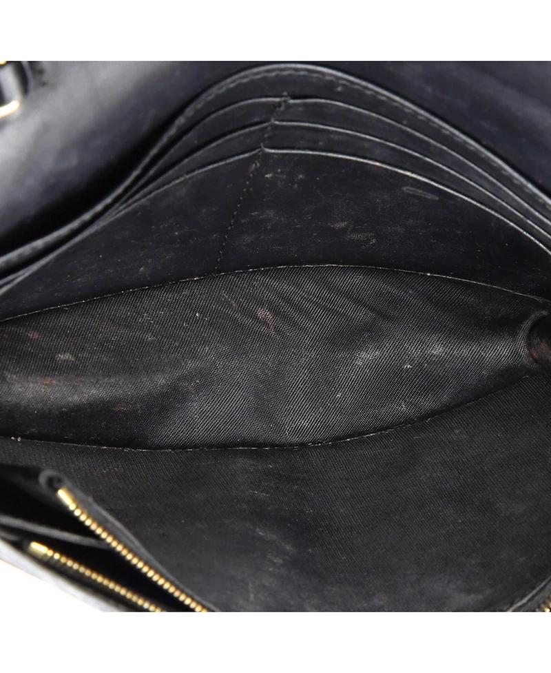 Pre-Owned Gucci Signature Wallet on Chain Guccissima Leather