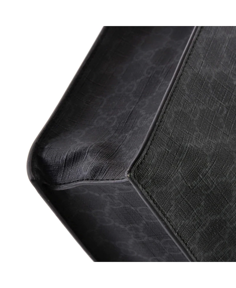 Pre-Owned Gucci Tall Convertible Soft Open Tote Gg Coated Canvas