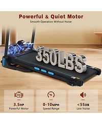 Streamdale Furniture 3.5HP Auto-Foldable Treadmill with Incline, 350Lbs Capacity and Bluetooth Speaker