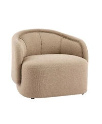 Streamdale Furniture Amanda Accent Chair Curved Boucle