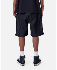 mnml Men's Ultra Baggy Stud Leather Shorts