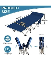 Aofar 2 Pack Camping Bed Folding Mattress Portable Sleeping Cot