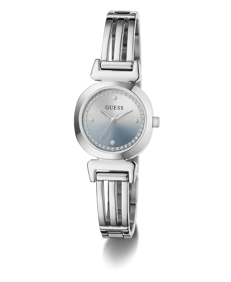 Guess Women's Quartz Silver-Tone Stainless Steel Watch 24mm