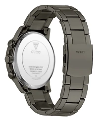 Guess Men's Quartz Gunmetal Stainless Steel Watch 44mm