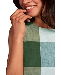 Celtic & Co. Women's Sleeveless Pleat Back Cotton Blouse