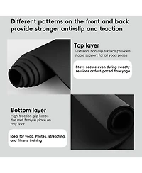 Aofar Tpe Yoga Mat Non-Slip Pilates Workout Gym 72" X 32"