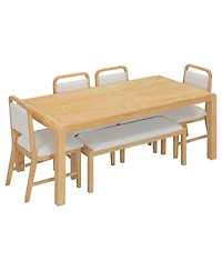 Streamdale Furniture Extendable Dining Set with 4 Chairs and Bench