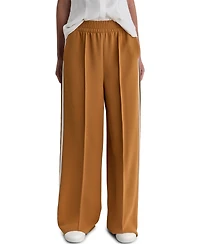 Bcbg Women's Mid-Rise Solid Wide-Leg Track Pants