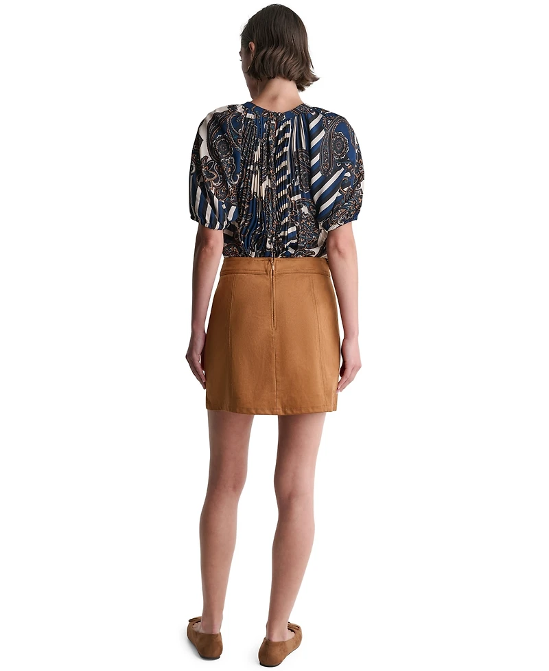 Bcbg Women's A-Line Patch-Pocket Mini Skirt