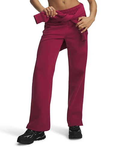 Under Armour Women's Rival Fleece Straight-Leg Training Pants
