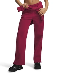 Under Armour Women's Rival Fleece Straight-Leg Training Pants