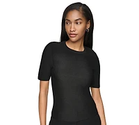Dkny Women's Short-Sleeve Crewneck Sweater