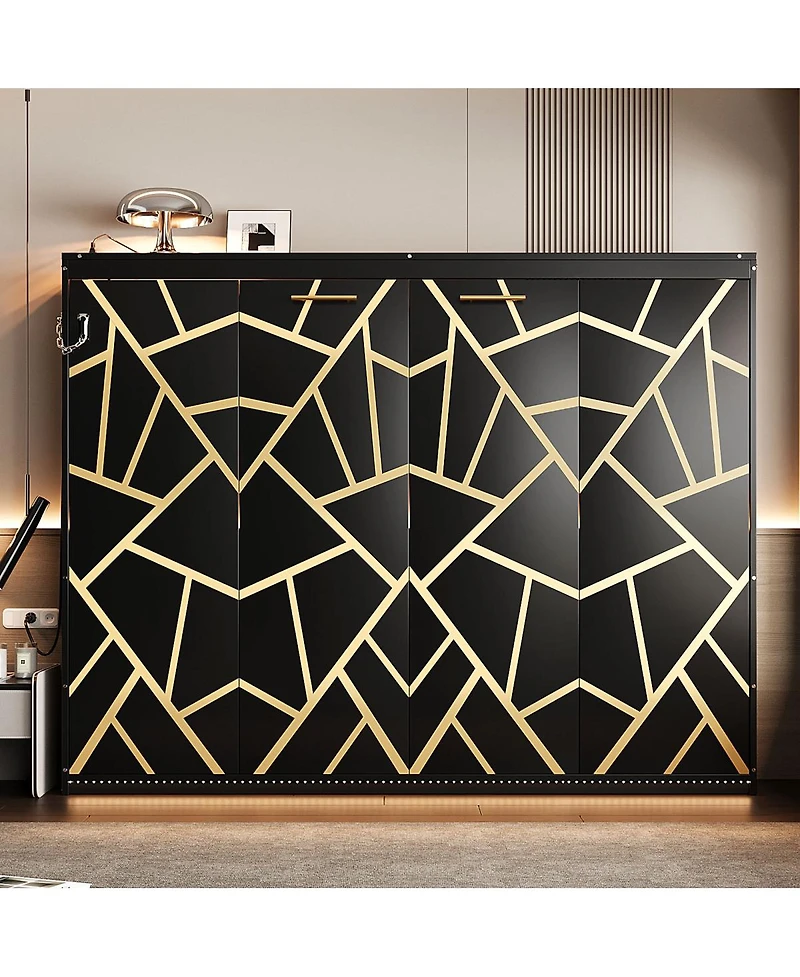 Streamdale Furniture Murphy Bed with Led, Usb