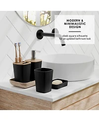 Clara Clark Modern Complete Bathroom Decor and Accessory Set with Bath Rugs and Shower Caddy Set