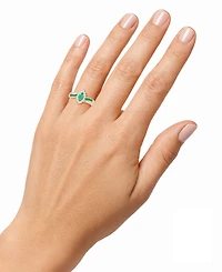 Macy's Ruby (3/4 ct. t.w.) & Diamond (1/4 Ring 14k Yellow Gold