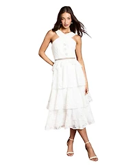 Coast Women's Tiered Lace Halter Neck Midi Dress