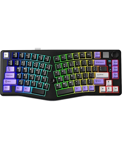 Aula Leobog A75 Alice Layout Mechanical Gaming Keyboard - Tri-Mode Wireless, Ergonomic Gasket Mount, Hot-Swappable
