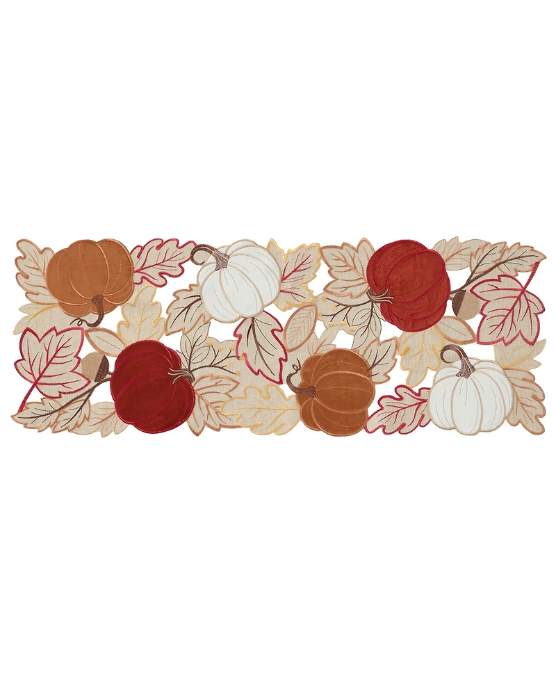 Elrene Pumpkin Picking Allover Centerpiece, 13" x 36"