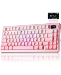 Aula Nova75 Tri-Mode Gaming Keyboard - 75% Gasket Layout, Tft Smart Display, 8000mAh Battery, Hot-Swappable