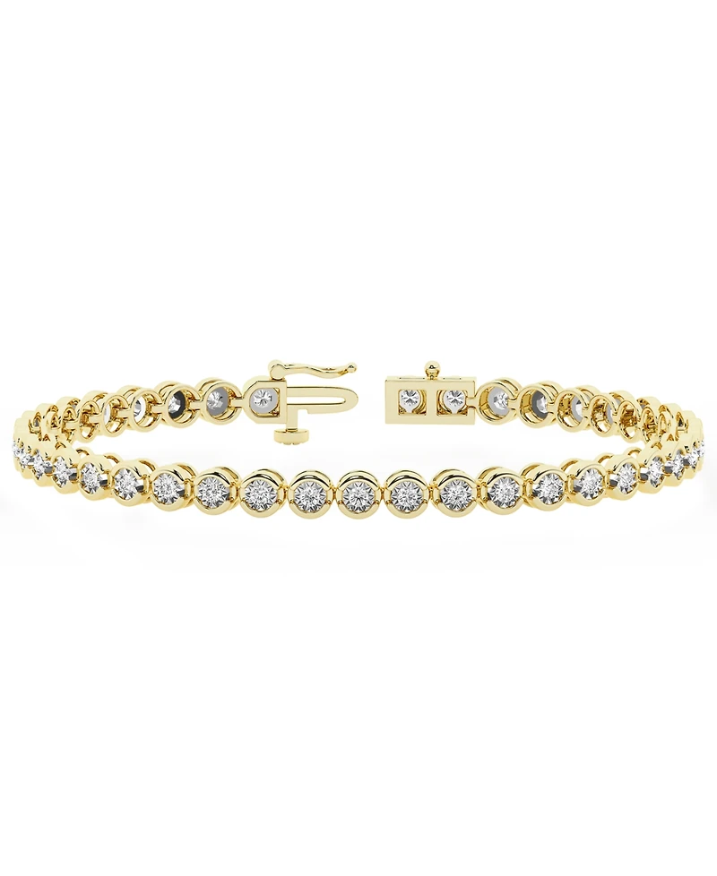 Forever Grown Diamonds Lab-Grown Diamond Bracelet (2 ct. t.w.) 14k Yellow Gold-Plating Over Sterling Silver (Also Available Silver)