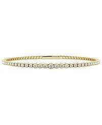 Forever Grown Diamonds Lab-Grown Diamond Bangle (2 ct. t.w.) in 14k Gold-Plating Over Sterling Silver