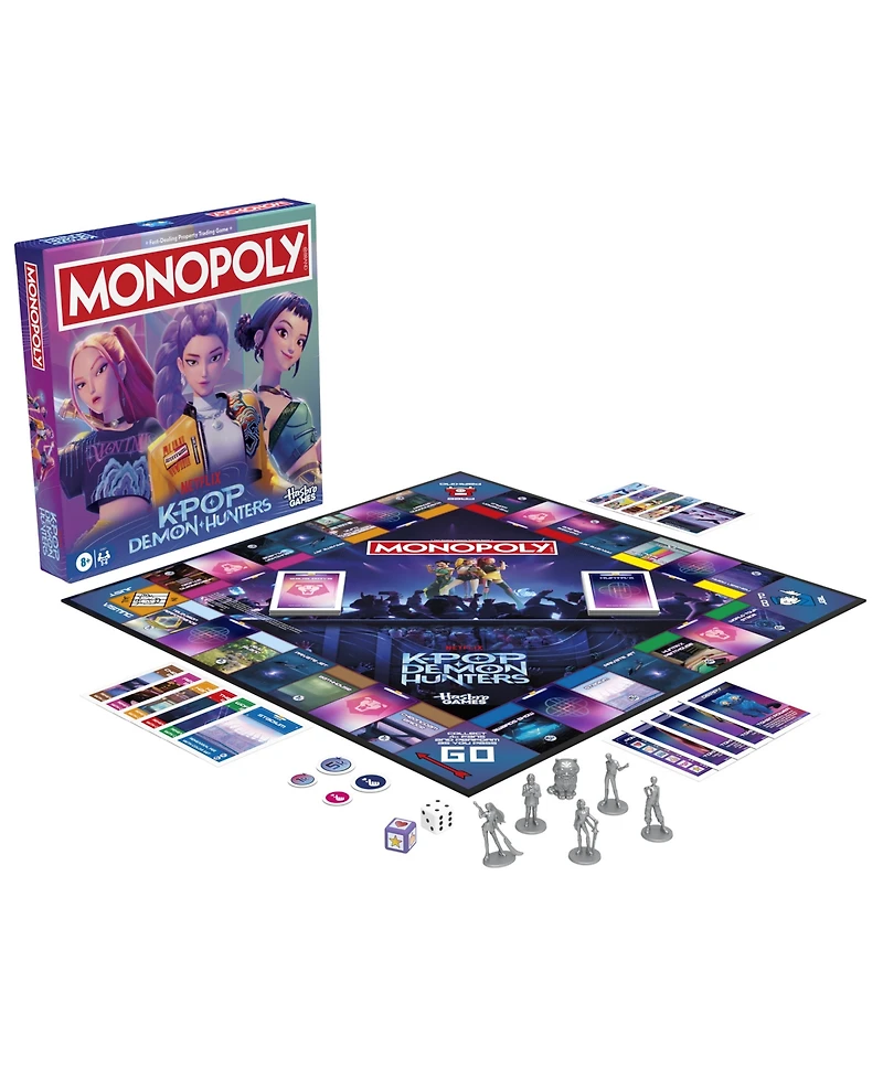 Monopoly KPop Demon Hunters Edition Board Game, Ages 8+