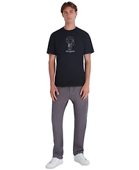 Karl Lagerfeld Paris Men's Outlined Crewneck T-Shirt