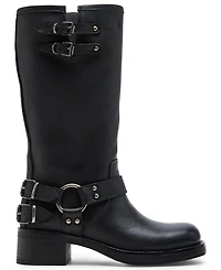 Steve Madden Women's Astor Buckled Moto Boots